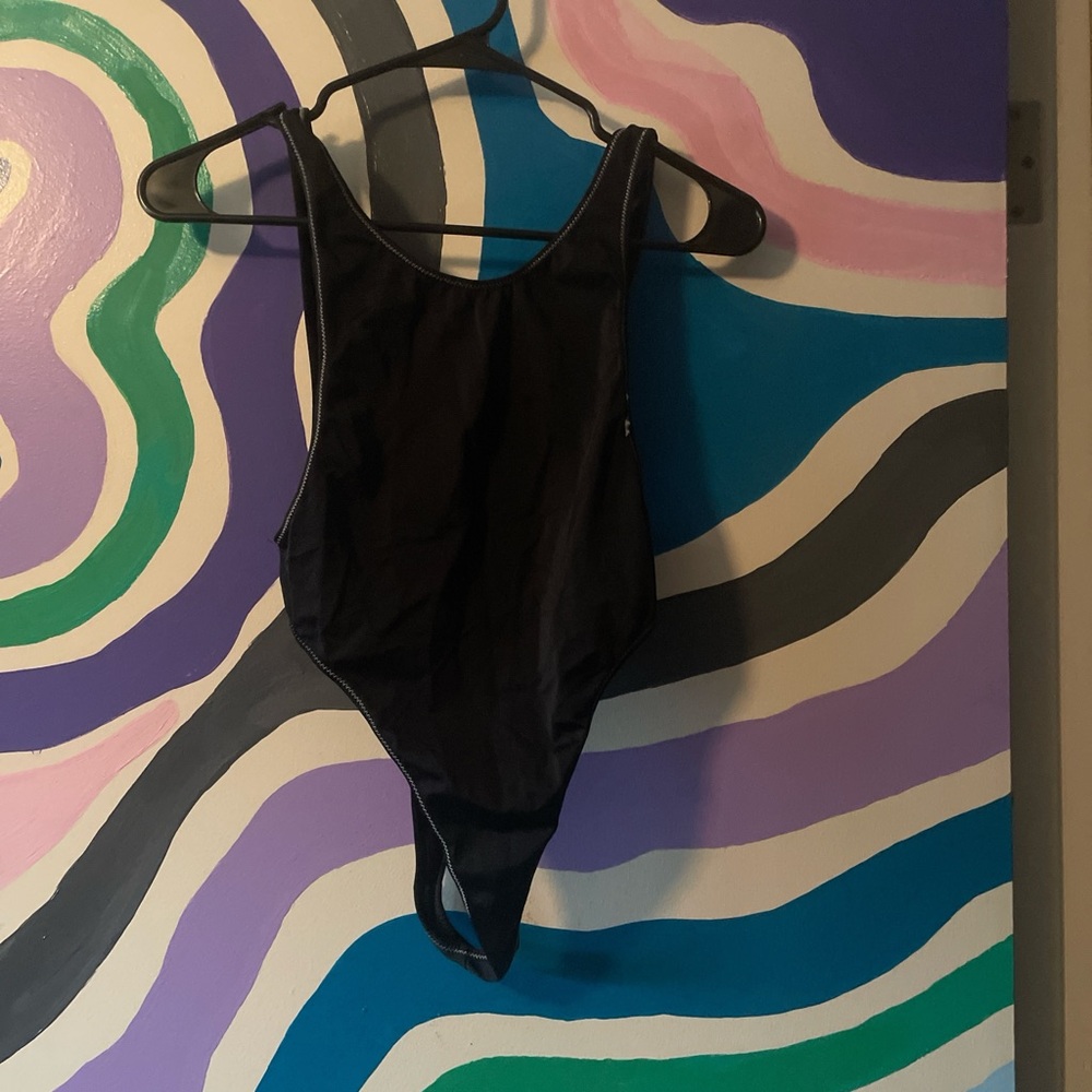 Darker Wavs Thong Bodysuit